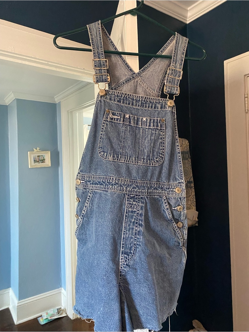 Gap Denim Overalls Shorts 100% cotton